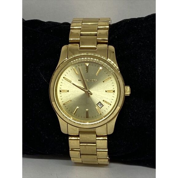 Michael Kors MK5160 Women's Gold Stainless Steel Analog Dial Quartz Watch JK406 - Picture 1 of 12